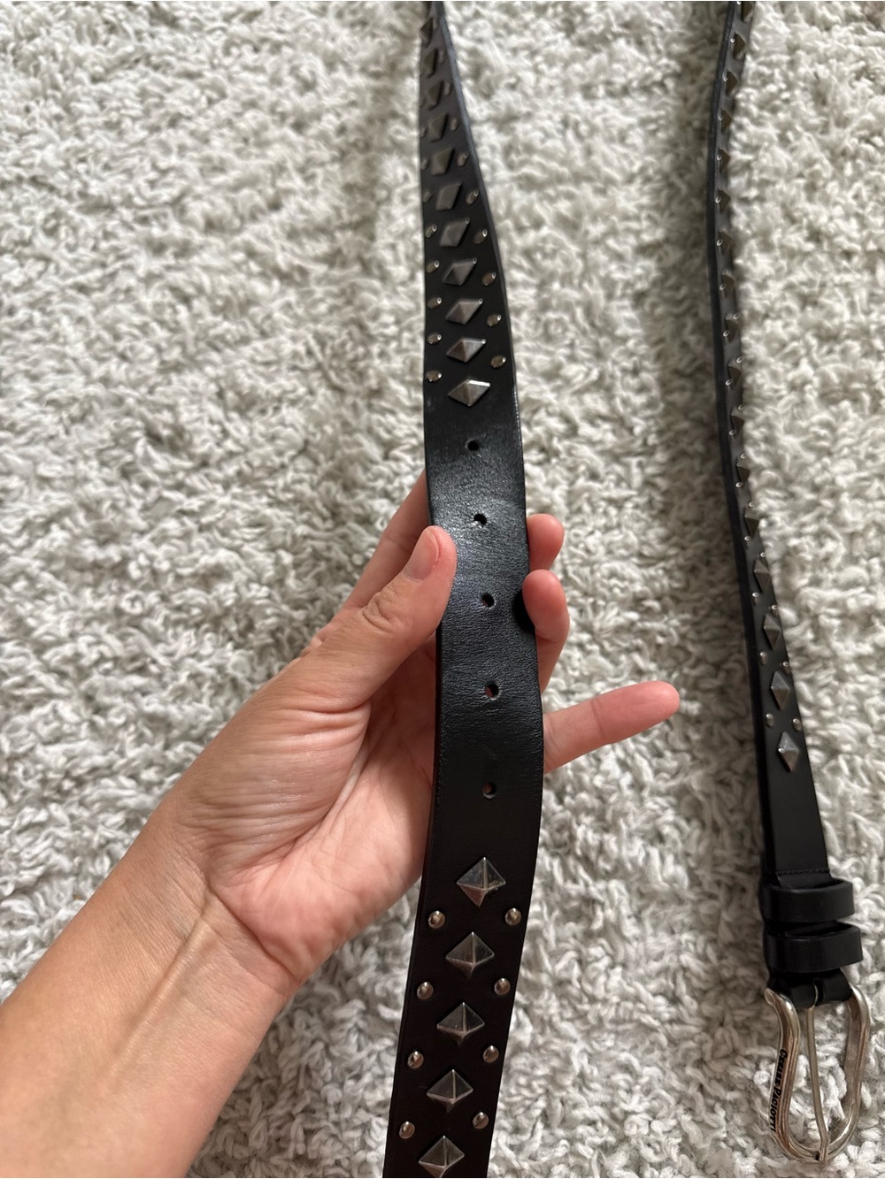 Cesare Paciotti Black Leather Men’s Belt - Picture 7 of 12